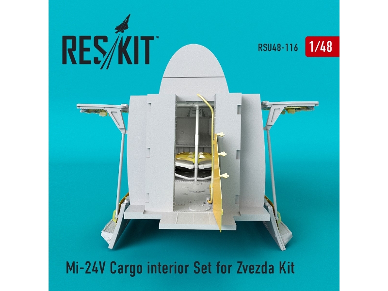 Mi-24 (V) Cargo Interior Set For Zvezda Kit - zdjęcie 1
