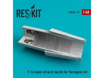F-16 (F100-pw) Open Exhaust Nozzle For Hasegawa Kit - zdjęcie 1