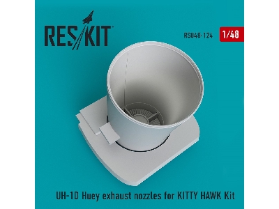 Uh-1d Huey Exhaust Nozzles For Kitty Hawk Kit - zdjęcie 2