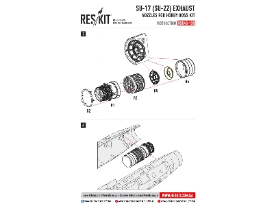 Su-17 Su-22 Exhaust Nozzles For Hobby Boss Kit - zdjęcie 3