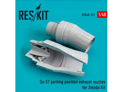 Su-57 Parking Position Exhaust Nozzles For Zvezda Kit - zdjęcie 1