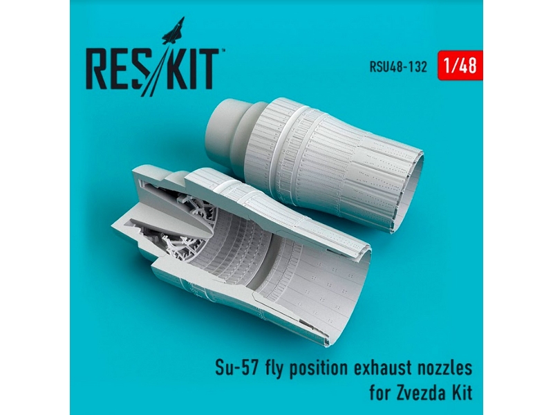 Su-57 Fly Position Exhaust Nozzles For Zvezda Kit - zdjęcie 1 Su-57 Fly Position Exhaust Nozzles For Zvezda Kit - zdjęcie 1