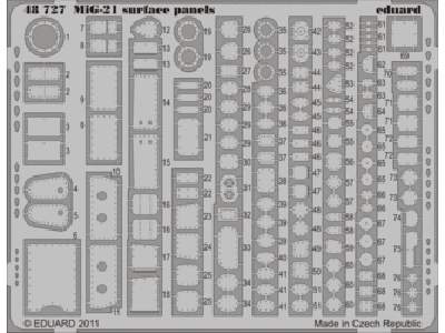  MiG-21 surface panels S. A. 1/48 - Eduard - blaszki - zdjęcie 1