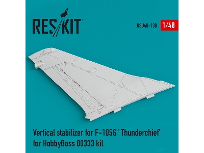 Vertical Stabilizer For F-105g Thunderchief For Hobbyboss 80333 Kit - zdjęcie 1
