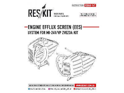 Engine Efflux Screen Ees System For Mi-24v/ Vp Zvezda Kit - zdjęcie 2