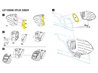 Engine Efflux Screen Ees System For Mi-24v/ Vp Zvezda Kit - zdjęcie 3