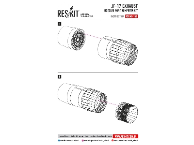 Jf-17 Exhaust Nozzles For Trumpeter Kit - zdjęcie 3