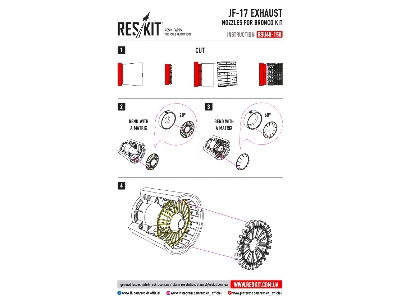 Jf-17 Exhaust Nozzles For Bronco Kit - zdjęcie 2