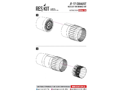 Jf-17 Exhaust Nozzles For Bronco Kit - zdjęcie 3
