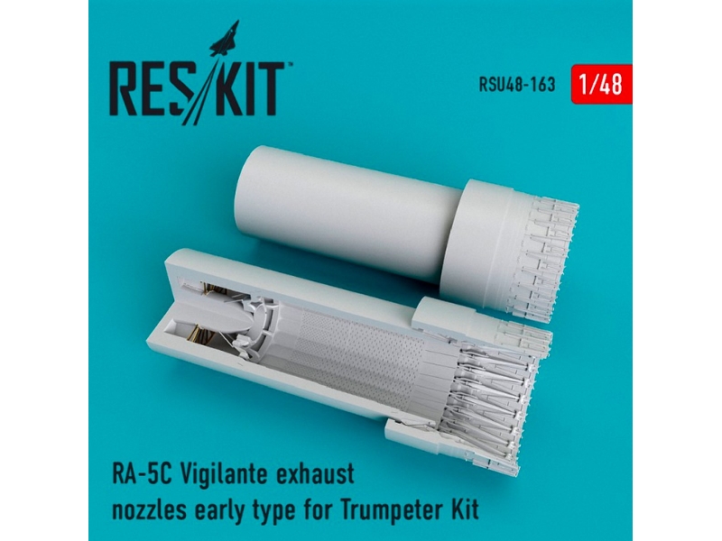 Ra-5c Vigilante Exhaust Nozzles Early Type For Trumpeter Kit - zdjęcie 1 Ra-5c Vigilante Exhaust Nozzles Early Type For Trumpeter Kit - zdjęcie 1