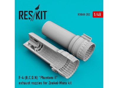 F-4 (B,c,d,n) Phantom Ii Exhaust Nozzles For Zoukei-mura Kit - zdjęcie 1