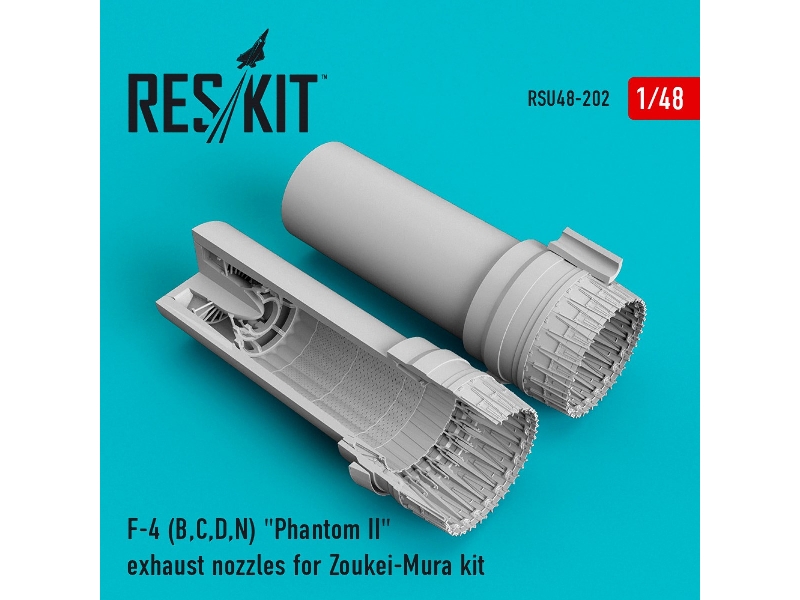F-4 (B,c,d,n) Phantom Ii Exhaust Nozzles For Zoukei-mura Kit - zdjęcie 1 F-4 (B,c,d,n) Phantom Ii Exhaust Nozzles For Zoukei-mura Kit - zdjęcie 1