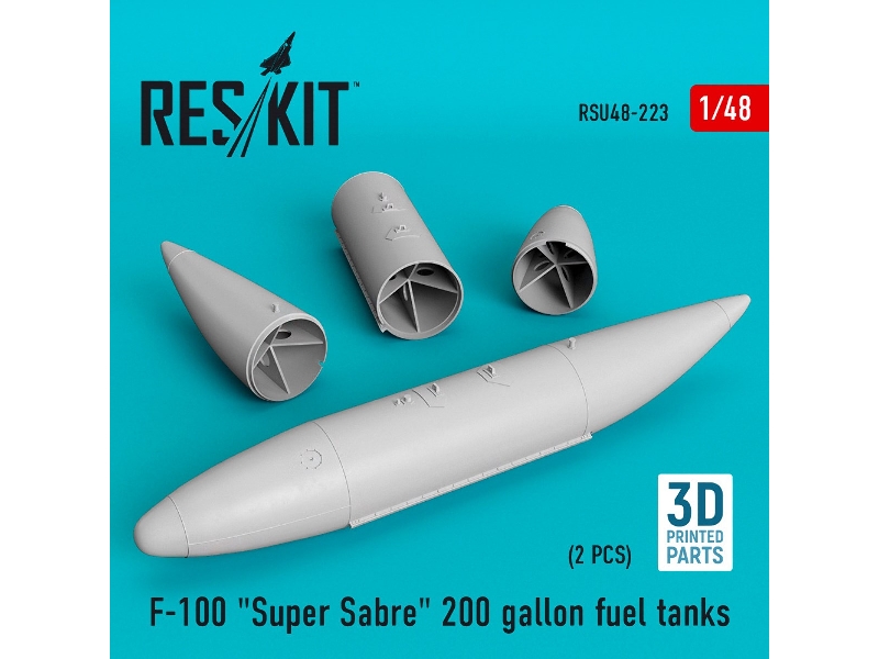 F-100 Super Sabre 200 Gallon Fuel Tanks (3d Printing) - zdjęcie 1 F-100 Super Sabre 200 Gallon Fuel Tanks (3d Printing) - zdjęcie 1