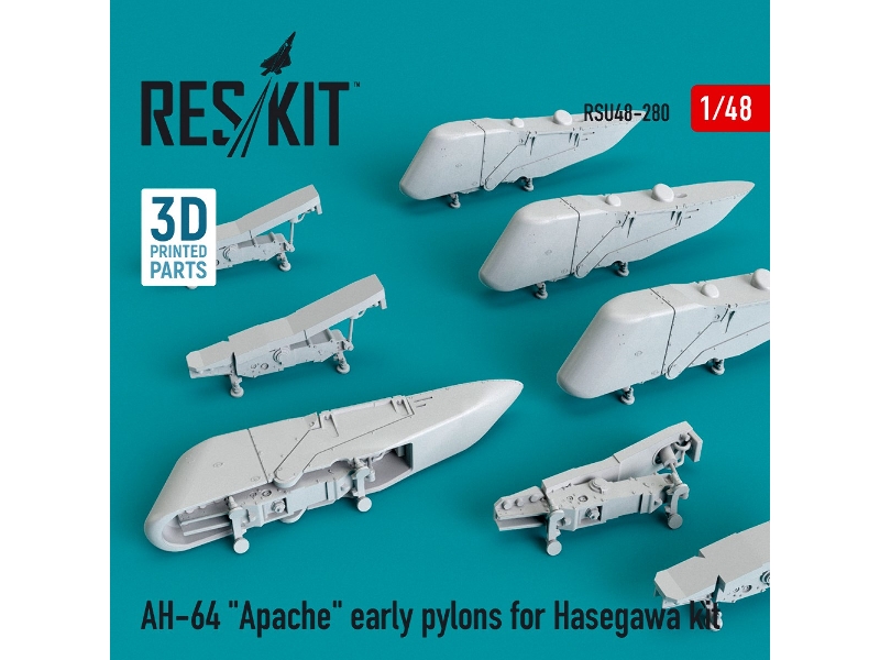 Ah-64 Apache Early Pylons For Hasegawa Kit - zdjęcie 1
