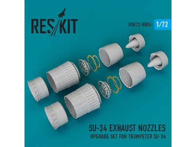 Su-34 Exhaust Nozzles (For Trumpeter Kit) - zdjęcie 1