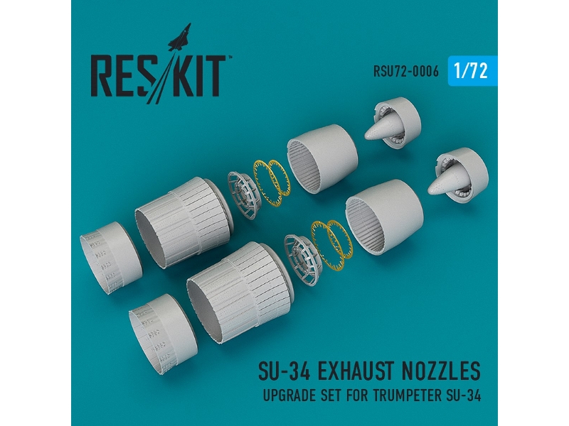 Su-34 Exhaust Nozzles (For Trumpeter Kit) - zdjęcie 1 Su-34 Exhaust Nozzles (For Trumpeter Kit) - zdjęcie 1