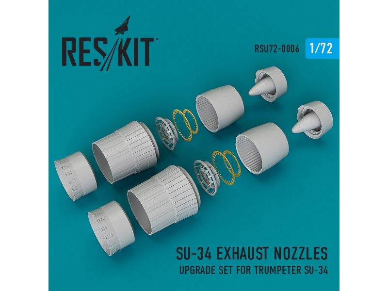 Su-34 Exhaust Nozzles (For Trumpeter Kit) - zdjęcie 1