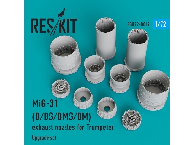 Mig-31 (B/Bs/Bms/Bm) Exhaust Nozzles For Trumpeter - zdjęcie 1