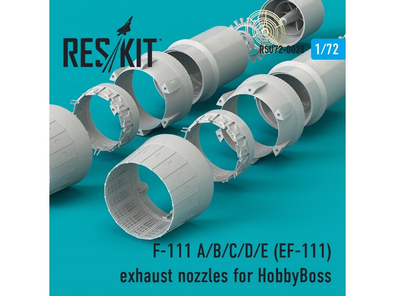 F-111 A/B/C/D/E (Ef-111) Exhaust Nozzles For Hasegawa Kit - zdjęcie 1 F-111 A/B/C/D/E (Ef-111) Exhaust Nozzles For Hasegawa Kit - zdjęcie 1