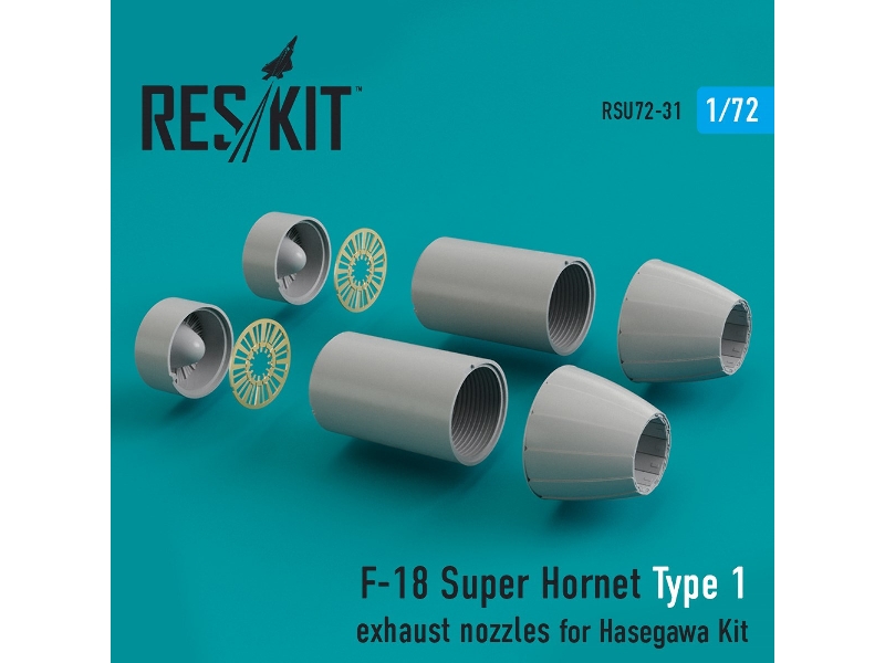 F-18 Super Hornet Type 1 Exhaust Nozzles For Hasegawa Kit - zdjęcie 1 F-18 Super Hornet Type 1 Exhaust Nozzles For Hasegawa Kit - zdjęcie 1