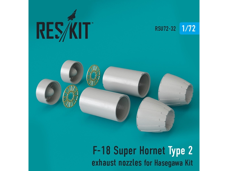 F-18 Super Hornet Type 2 Exhaust Nozzles For Hasegawa Kit - zdjęcie 1 F-18 Super Hornet Type 2 Exhaust Nozzles For Hasegawa Kit - zdjęcie 1