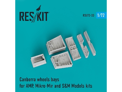 Canberra Wheels Bays For Amp, Mikro-mir And S&m Models Kits - zdjęcie 1