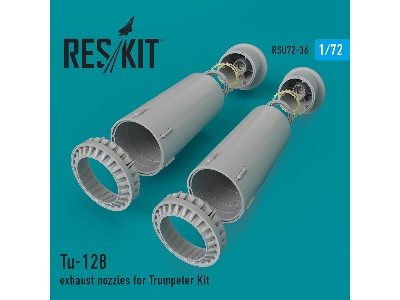 Tu-128 Exhaust Nozzles For Trumpeter Kit - zdjęcie 1