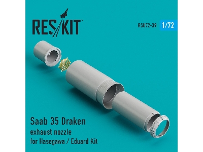 Saab 35 Draken Exhaust Nozzle For Hasegawa / Eduard Kit - zdjęcie 1