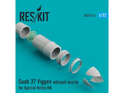 Saab 37 Viggen Exhaust Nozzle For Special Hobby Kit - zdjęcie 1