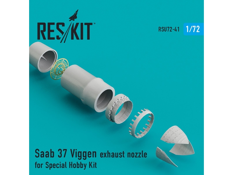 Saab 37 Viggen Exhaust Nozzle For Special Hobby Kit - zdjęcie 1