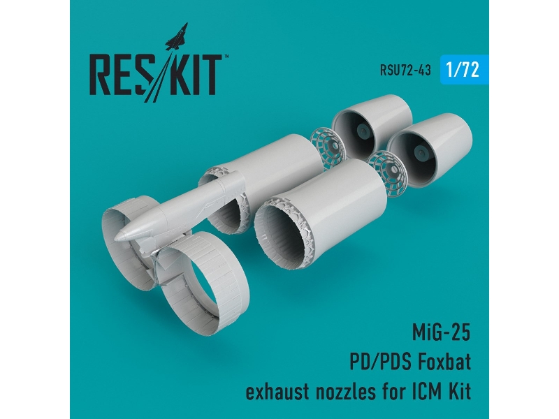 Mig-25 Pd/Pds Foxbat Exhaust Nozzles For Icm Kit - zdjęcie 1
