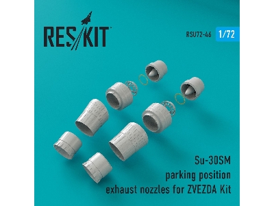 Su-30sm Parking Position Exhaust Nozzles For Zvezda Kit - zdjęcie 1