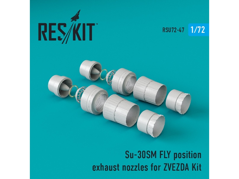 Su-30sm Fly Position Exhaust Nozzles For Zvezda Kit - zdjęcie 1