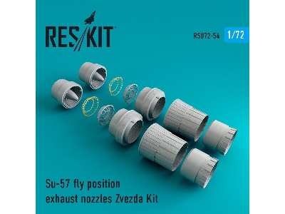 Su-57 Fly Position Exhaust Nozzles Zvezda Kit - zdjęcie 1