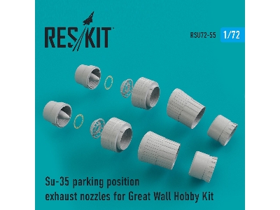 Su-35 Parking Position Exhaust Nozzles For Great Wall Hobby Kit - zdjęcie 1