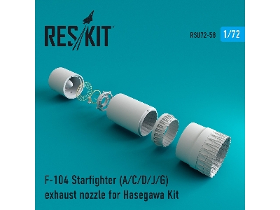 F-104 Starfighter (A/C/D/J/G) Exhaust Nozzle For Hasegawa Kit - zdjęcie 2