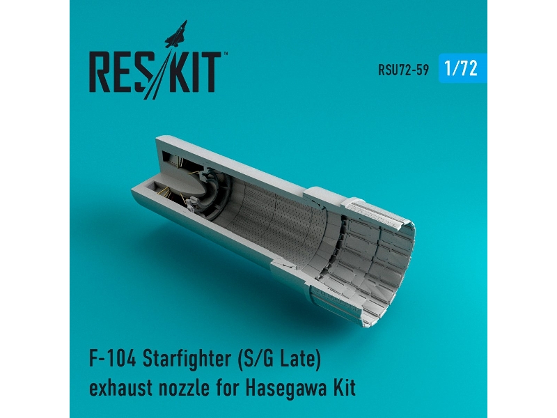 F-104 Starfighter (S/G Late) Exhaust Nozzle For Hasegawa Kit - zdjęcie 1 F-104 Starfighter (S/G Late) Exhaust Nozzle For Hasegawa Kit - zdjęcie 1