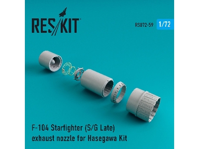 F-104 Starfighter (S/G Late) Exhaust Nozzle For Hasegawa Kit - zdjęcie 2