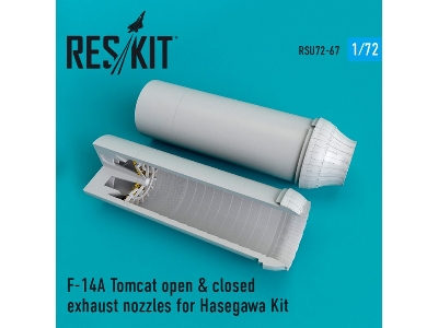 F-14a Tomcat Open & Closed Exhaust Nozzles For Hasegawa Kit - zdjęcie 1