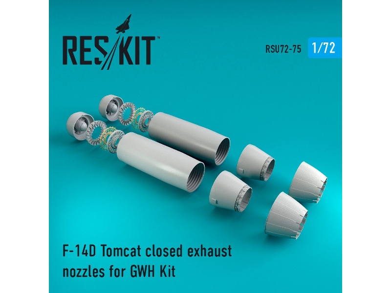 F-14d Tomcat Closed Exhaust Nozzles For Gwh Kit - zdjęcie 1 F-14d Tomcat Closed Exhaust Nozzles For Gwh Kit - zdjęcie 1