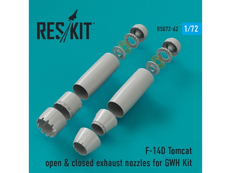 F-14d Tomcat Open & Closed Exhaust Nozzles For Gwh Kit - zdjęcie 1 F-14d Tomcat Open & Closed Exhaust Nozzles For Gwh Kit - zdjęcie 1