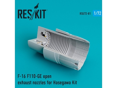 F-16 F110-ge Open Exhaust Nozzles For Hasegawa Kit - zdjęcie 1