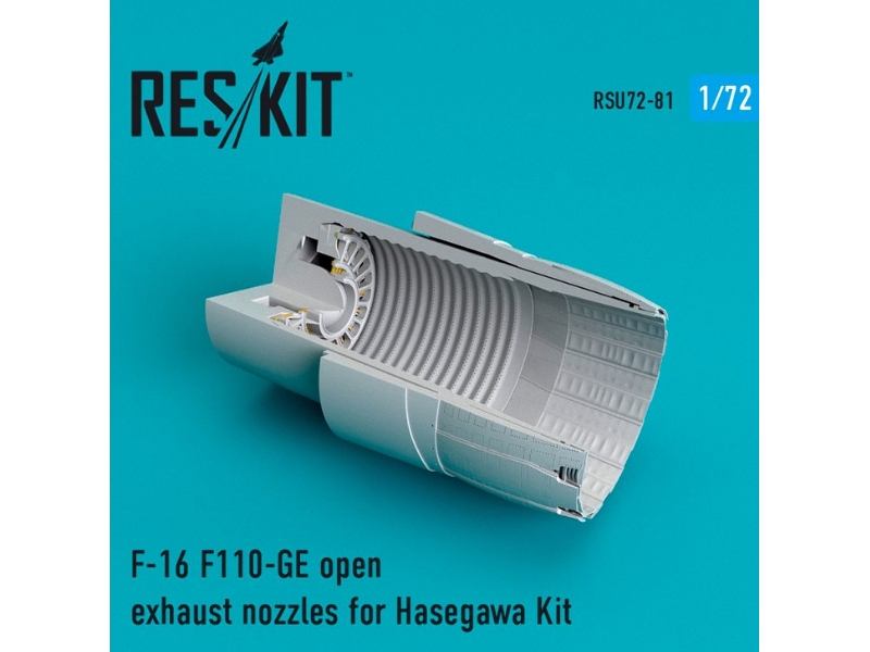 F-16 F110-ge Open Exhaust Nozzles For Hasegawa Kit - zdjęcie 1 F-16 F110-ge Open Exhaust Nozzles For Hasegawa Kit - zdjęcie 1