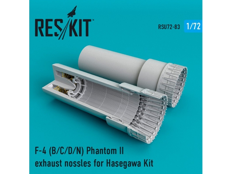 F-4 Phantom Ii (B/C/D/N) Exhaust Nossles For Hasegawa Kit - zdjęcie 1