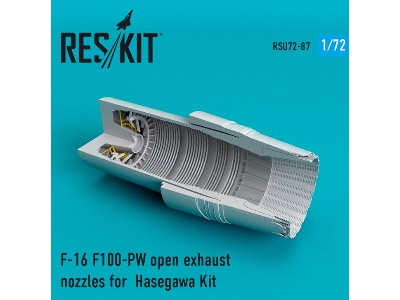 F-16 F100-pw Open Exhaust Nozzles For Hasegawa Kit - zdjęcie 1