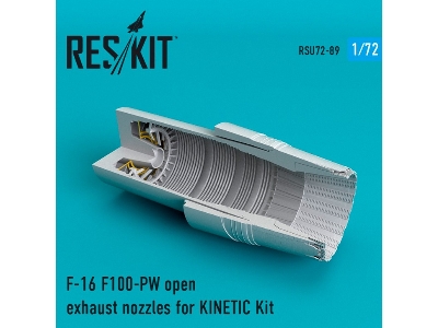 F-16 F100-pw Open Exhaust Nozzles For KinetiC Kit - zdjęcie 1