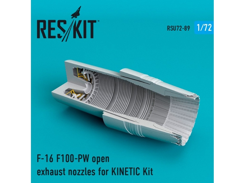 F-16 F100-pw Open Exhaust Nozzles For KinetiC Kit - zdjęcie 1 F-16 F100-pw Open Exhaust Nozzles For KinetiC Kit - zdjęcie 1