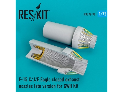 F-15 C/J/E Eagle Closed Exhaust Nozzles Late Version For Gwh Kit - zdjęcie 1