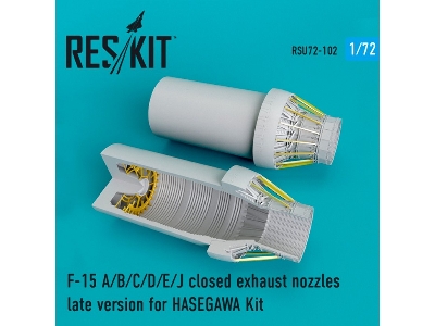 F-15 A/B/C/D/E/J Closed Exhaust Nozzles Late Version For Hasegawa Kit - zdjęcie 1