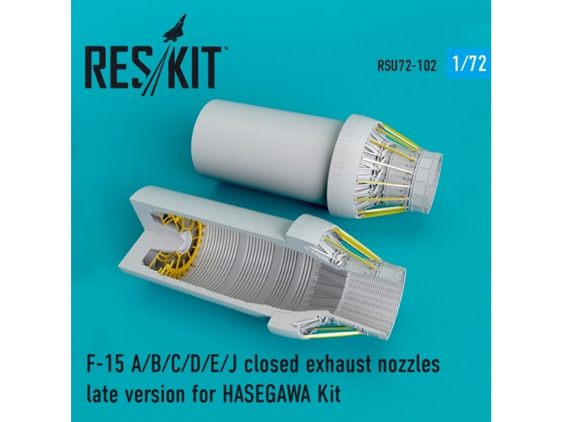 F-15 A/B/C/D/E/J Closed Exhaust Nozzles Late Version For Hasegawa Kit - zdjęcie 1 F-15 A/B/C/D/E/J Closed Exhaust Nozzles Late Version For Hasegawa Kit - zdjęcie 1